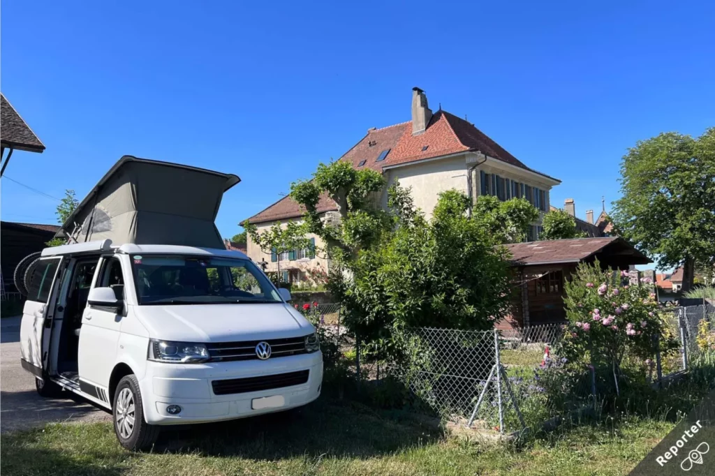 Campeurs PlaceToBee chez un accueillant de la région de Morges